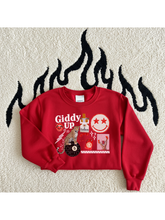 Load image into Gallery viewer, Edgy collages sweatshirt - Red Multiple Styles
