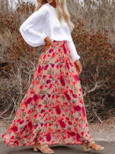 Load image into Gallery viewer, Printed Elastic Waist Pleated Maxi Skirt
