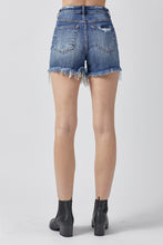 Load image into Gallery viewer, RISEN High Rise Distressed Denim Shorts
