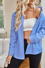 Load image into Gallery viewer, Striped Button Up Long Sleeve Shirt
