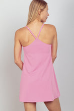 Load image into Gallery viewer, VERY J Sleeveless Active Tennis Dress with Unitard Liner
