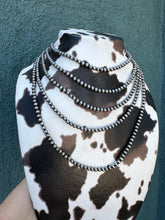 Load image into Gallery viewer, 3mm Sterling Silver Navajo Pearl Style Beaded Necklace w/ 2 inch extender
