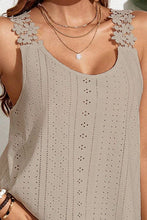 Load image into Gallery viewer, Lace Detail Scoop Neck Tank
