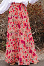 Load image into Gallery viewer, Printed Elastic Waist Pleated Maxi Skirt
