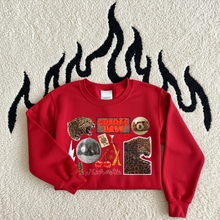 Load image into Gallery viewer, Edgy collages sweatshirt - Red Multiple Styles
