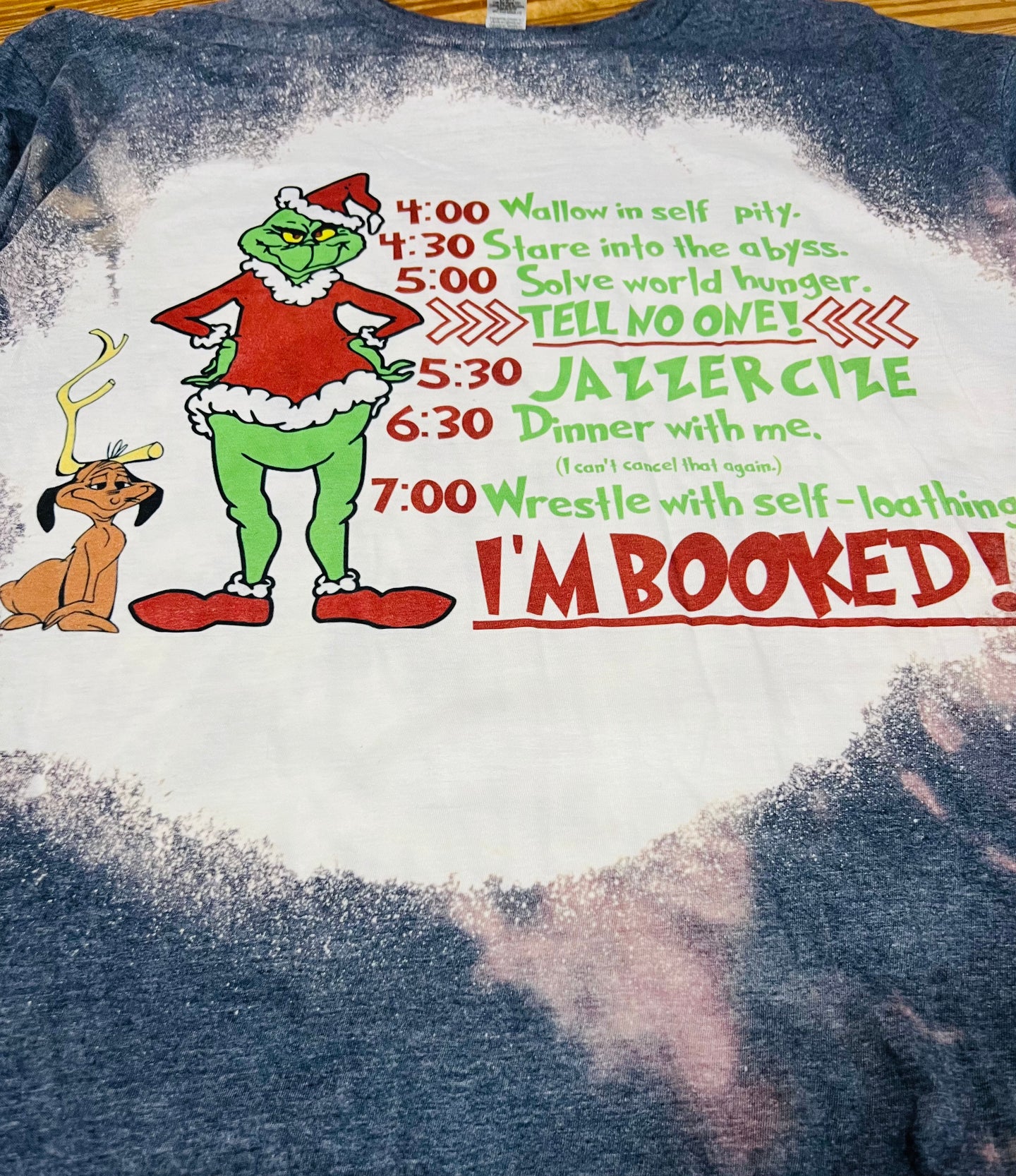 Grinch Time Line Christmas Tee