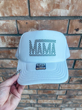 Load image into Gallery viewer, Checkered Mama Trucker Hat - Multiple Colors
