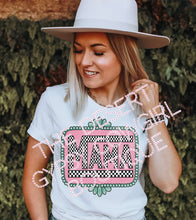 Load image into Gallery viewer, Western Checkered MAMA Tee
