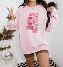 Load image into Gallery viewer, Preppy State Sweatshirt - Pink
