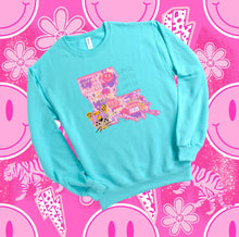 Load image into Gallery viewer, Preppy State Sweatshirt - Turquoise
