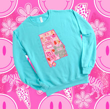 Load image into Gallery viewer, Preppy State Sweatshirt - Turquoise
