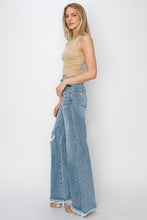 Load image into Gallery viewer, RISEN Mid Rise Button Fly Wide Leg Jeans
