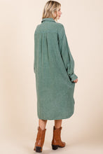 Load image into Gallery viewer, Mittoshop Mineral Wash Cotton Gauze Midi Shirt Dress
