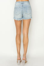 Load image into Gallery viewer, RISEN Raw Hem Denim Shorts
