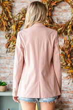 Load image into Gallery viewer, First Love Full Size Single-Breasted Flap Pocket Corduroy Blazer
