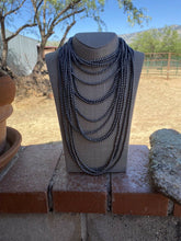 Load image into Gallery viewer, 4mm Sterling Silver Navajo Pearl Style Beaded Necklace
