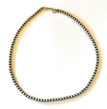 Load image into Gallery viewer, 4mm Sterling Silver Navajo Pearl Style Beaded Necklace
