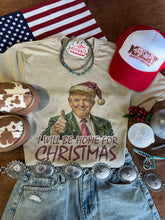 Load image into Gallery viewer, Santa Trump Home for Christmas Graphic TeeTanS
