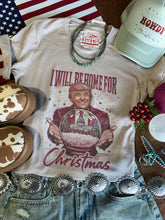 Load image into Gallery viewer, Snowglobe Home for Christmas Trump Graphic TeePink GravelS
