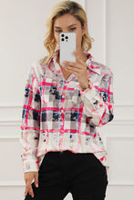 Load image into Gallery viewer, Plaid Button Up Long Sleeve Shirt
