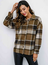 Load image into Gallery viewer, Plaid Button-Down Jacket
