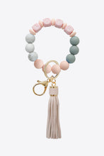 Load image into Gallery viewer, LOVE Beaded Keychain with Tassel
