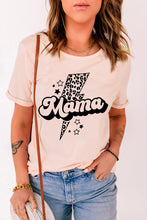 Load image into Gallery viewer, MAMA Lightning Graphic Round Neck Tee
