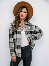 Load image into Gallery viewer, Plaid Button-Down Jacket
