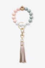 Load image into Gallery viewer, 3-Pack Tassel Bead Wristlet Key Chain
