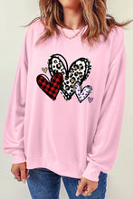 Load image into Gallery viewer, Heart Round Neck Dropped Shoulder Sweatshirt
