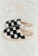 Load image into Gallery viewer, Melody Checkered Print Plush Slide Slippers
