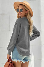 Load image into Gallery viewer, Side Slit Drop Shoulder Sweatshirt
