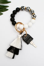 Load image into Gallery viewer, Beaded Keychain with Layered Tassel
