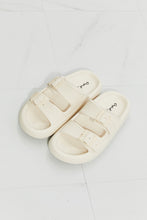 Load image into Gallery viewer, Qupid Comfy Casual Rubber Slide Sandal in Cream
