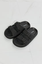 Load image into Gallery viewer, Qupid Comfy Casual Rubber Slide Sandal in Black
