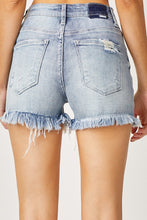 Load image into Gallery viewer, RISEN High Waist Distressed Denim Shorts
