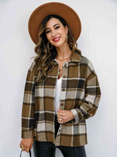 Load image into Gallery viewer, Plaid Button-Down Jacket
