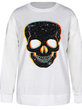 Load image into Gallery viewer, Graphic Dropped Shoulder Round Neck Sweatshirt
