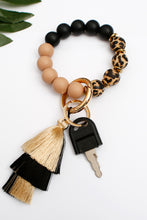 Load image into Gallery viewer, Beaded Keychain with Layered Tassel
