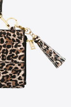 Load image into Gallery viewer, Leopard Tassel Keychain with Wallet
