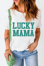 Load image into Gallery viewer, LUCKY MAMA Graphic Round Neck Tee
