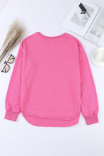 Load image into Gallery viewer, Side Slit Drop Shoulder Sweatshirt
