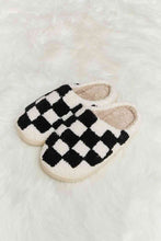 Load image into Gallery viewer, Melody Checkered Print Plush Slide Slippers
