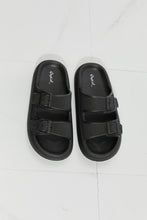 Load image into Gallery viewer, Qupid Comfy Casual Rubber Slide Sandal in Black
