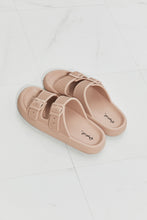 Load image into Gallery viewer, Qupid Comfy Casual Rubber Slide Sandal in Dust Storm
