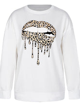 Load image into Gallery viewer, Graphic Dropped Shoulder Round Neck Sweatshirt
