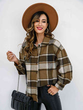 Load image into Gallery viewer, Plaid Button-Down Jacket
