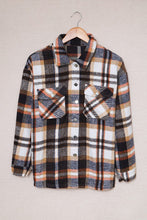 Load image into Gallery viewer, Plaid Button Front Shirt Jacket with Breast Pockets
