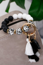 Load image into Gallery viewer, Beaded Keychain with Layered Tassel
