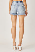 Load image into Gallery viewer, RISEN High Waist Distressed Denim Shorts
